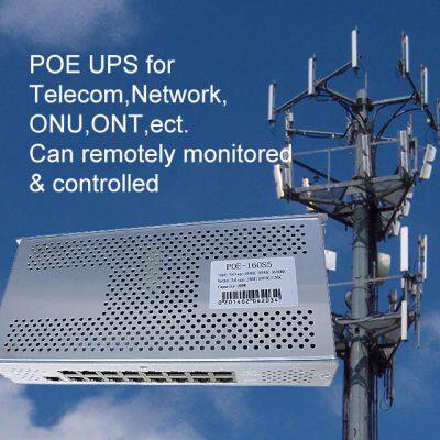 POE DC ИБП для телекоммуникаций, сети, ONU, ONT, видеонаблюдения