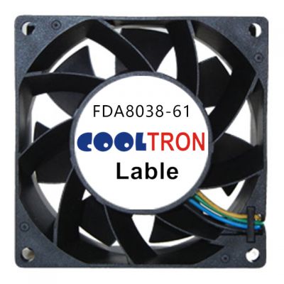 FDA8038-61 Series AC-DC axial fans 80x80x38mm | Cooltron Fans