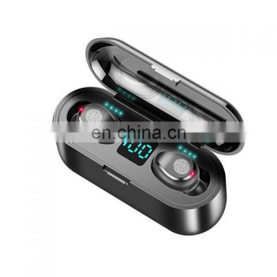 Touch Control F9 Stereo Wireless Earbuds Bt 5.0 Wireless F9 Headphone Waterproof Digital Display Headset F9