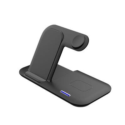 Desktop Foldable 3 in 1 Wireless Charger Magnetic Multi-function Integrated Charging Station for iPhone 15 14 13 12 Pro Max