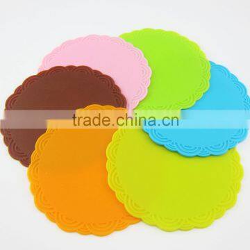 Wholesale heat insulation silicone coaster,silicone heat pad,durable silicone pot holder