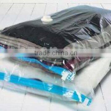 Travelling vacuum compressed bag