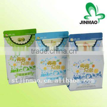 Laminated Printed Flexible Packaging With Standing Flat Bottom Pouch