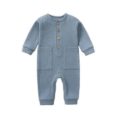 Newborn Baby Romper Onesie Jumpsuit Long Sleeves Baby Climb Clothes Children's Pajama Cotton photo-2