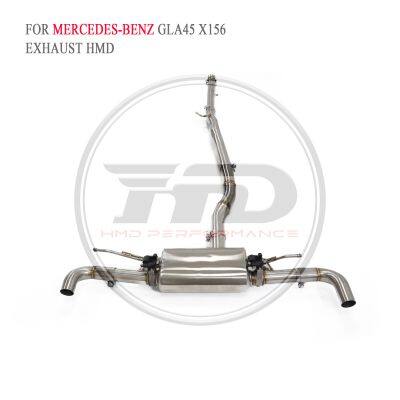SS304 Exhaust Catback Suitable for Mercedes Benz A35 AMG W177/GLA45 X156/A200 W176/w204 C63 Auto Modification Electronic Valve WhatsApp+86 18946955156