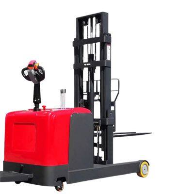 Electric Battery Operated Station Driven Pallet Forklift Truck Pallet Forklift Electric Stacker photo-2