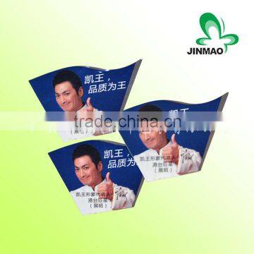 Special-shaped packaging aluminum film adhesive labels