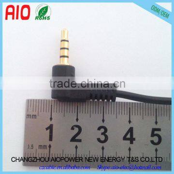 10cm 90 Degree 4 Poles 4C Male to Female 3.5mm TRRS Audio Cable photo-4