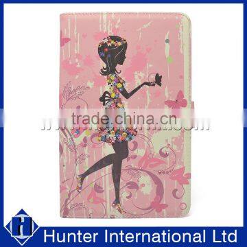 Printed Walking Girl Tablet Case For iPad Air