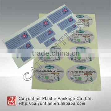 custom adhesive sticker label