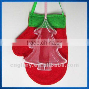 Clear Plastic Christmas Tree Shape,Transparent fillable Ornament