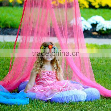Round Girls Hanging Bed Canopy Folding Portable Iron Window Outdoor Baby Mosquito Net