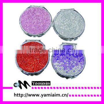 Crystal comestic mirror bling rhinestone mirror