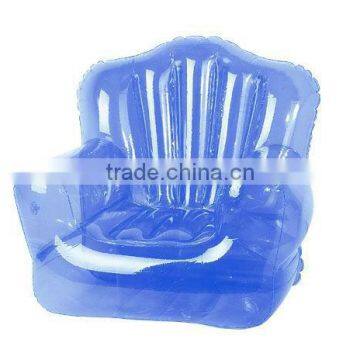 pvc inflatable sofa chair, inflatable sofa chair in transparent color