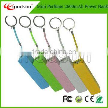 (Hot) Mini Perfume 2600mAh Power Bank, Portable Promotion Gift usb power bank, (MPB110)