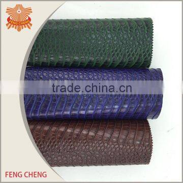 High quality leather pu faux snake skin leather