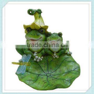 resin frog garden decorative wild bird feeder