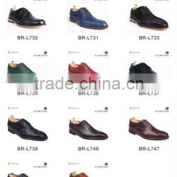 2016 High grade leather men oxford shoes with customized logo