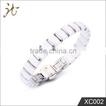 Fashion High Quality Stainless Steel Ceramic Bracelet Wholesale