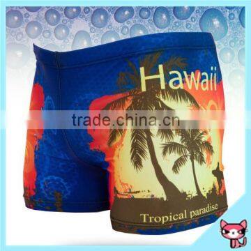 Coconut tree printing mens swim shorts