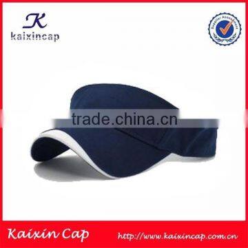 promotional cheap 100% cotton sun visor cap