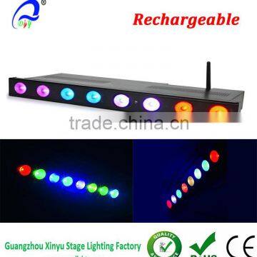 Wi-Bar 8x 3W Tri-color LED Par 64 Stage Lighting Projector for Bar Wedding Disco effect light led