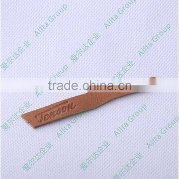 High Quality Custom Debossed PU Leather Label Patch Printed Leather Tags photo-5