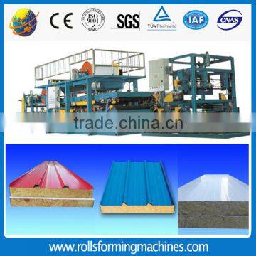 EPS sandwich panel roll forming machine PU coated roofing tile sandwich forming machine