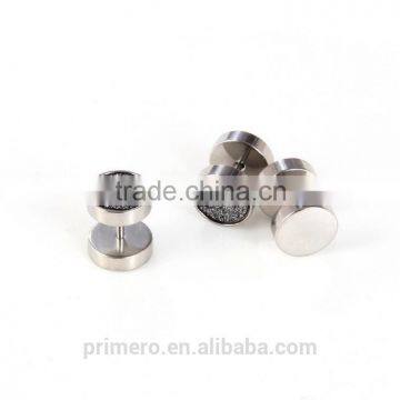 Punk With Circular Needle Dumbbell Mens Tanishq Diamond Earrings photo-4