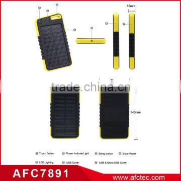 2015 Hot Products Abs Outdoor 2 Years Warranty Fast Chargeing Universal Solar Waterproof Power Bank photo-6
