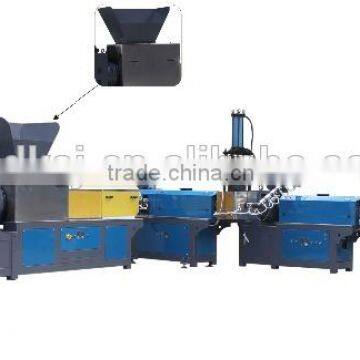 Myanmar hot sale 3 stages finger type force feeder plastic film recycling machine