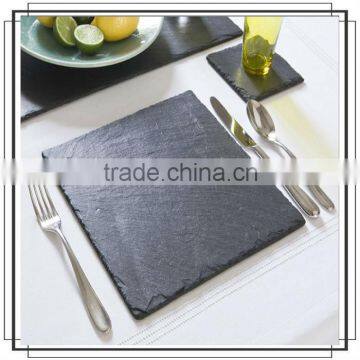 2016 Hot sale hotel coffee shop cheese board series black color natural slate plate