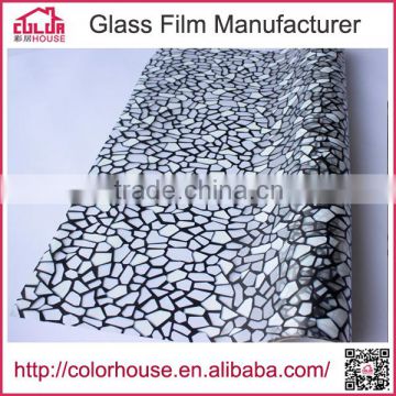 Glass residential privacy protection decorative pvc film for furniture