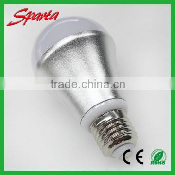 Spinned Aluminum 5w led bulb light E27 sensitive