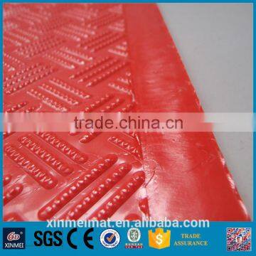 red PVC plastic waterproof antislip outdoor carpet mat in sheet 50x70