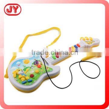 Musical instruments plastic toy guitar with microphone