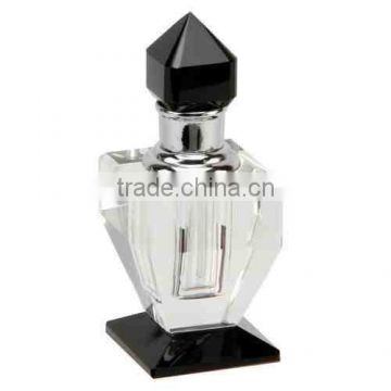 High quality Black Crystal Perfume Glass bottle