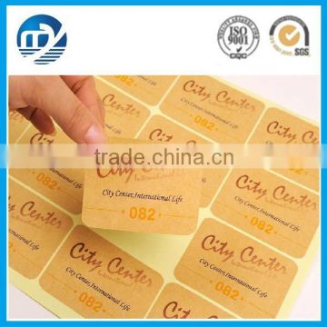 Self adhesive kraft paper sticker with high quality