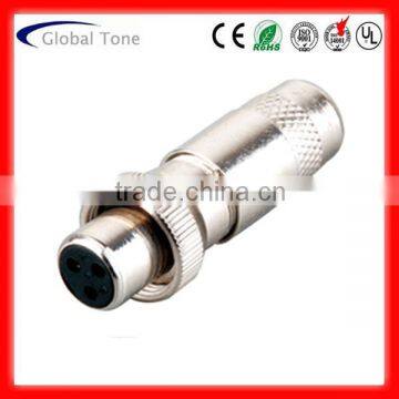 Mini XLR female with lock ring,Metal