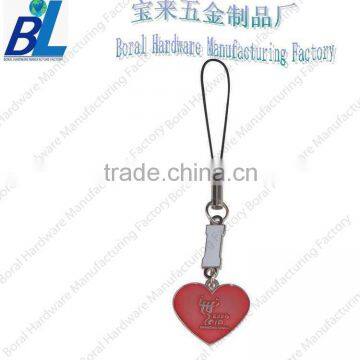 Heart shape souvenir pendant for phone strap