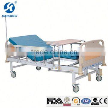 Hospital Furniture Detachable Stainless Steel 3 Cranks Hospital Bed photo-6