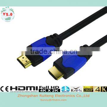 Dual Color Moulded HDMI Cable With Ethernet and Gold Connector Support 3D and 4k ,TV,player, photo-5
