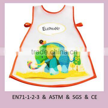 Custom Washable Waterproof PEVA Burp Baby Bib Cloth colorful printing OEM Service