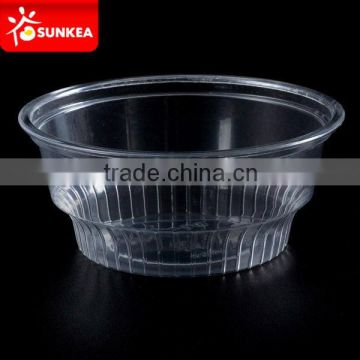 Disposable Sealable Plastic salad Cup, transparent PP salad cup