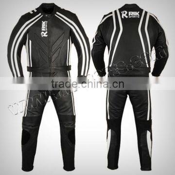 Motorbike Real Leather Suit Motorcycle Clothing Leather Racing Suit