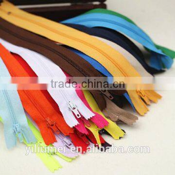 High quality reasonable price Nylon/plastic/resin zipper