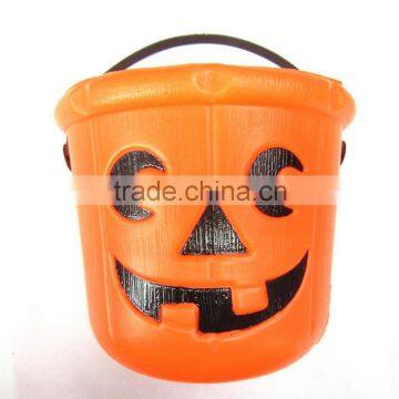 Plastic halloween pumpkin buckets