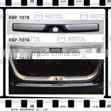 For TOYOTA ALPHARD Rear Bumper Protector, Door Sill Plate, Door Sill Scuff Plate, Sill Tread Plate