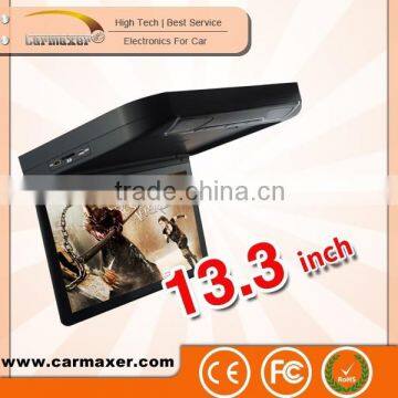 13.3inch car roof mount dvd player bus roof mounted led monitor