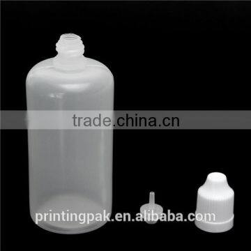 100ml PE liquid Plastic Dropper Bottle With Child proof Cap and Long Thin Tip